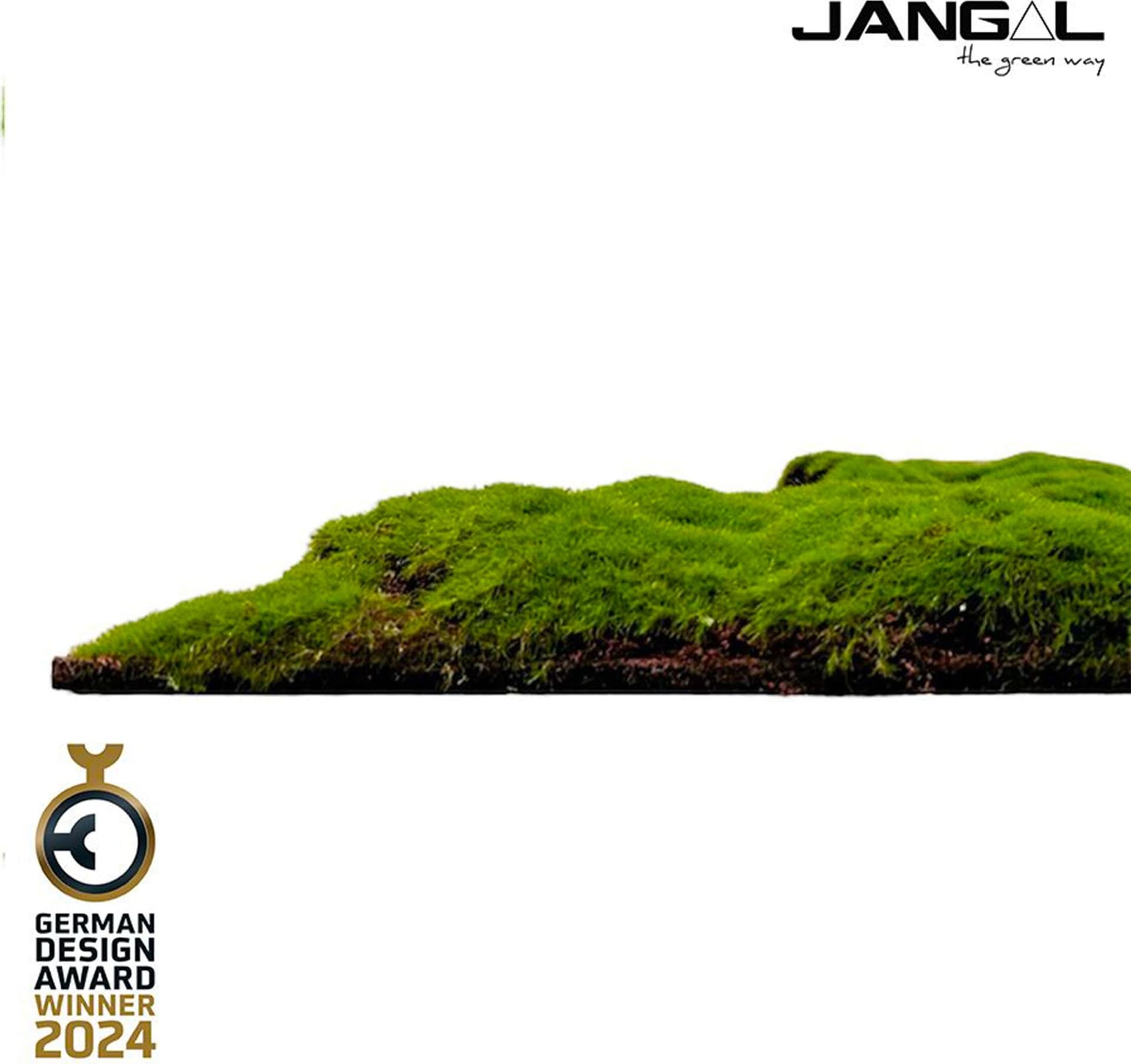 JANGAL Pannelli acustici Modulabili in FLORA sintetica ULTRAREALISTICA 52x52cm mod. FOREST GREEN BULK - Eternal Parquet