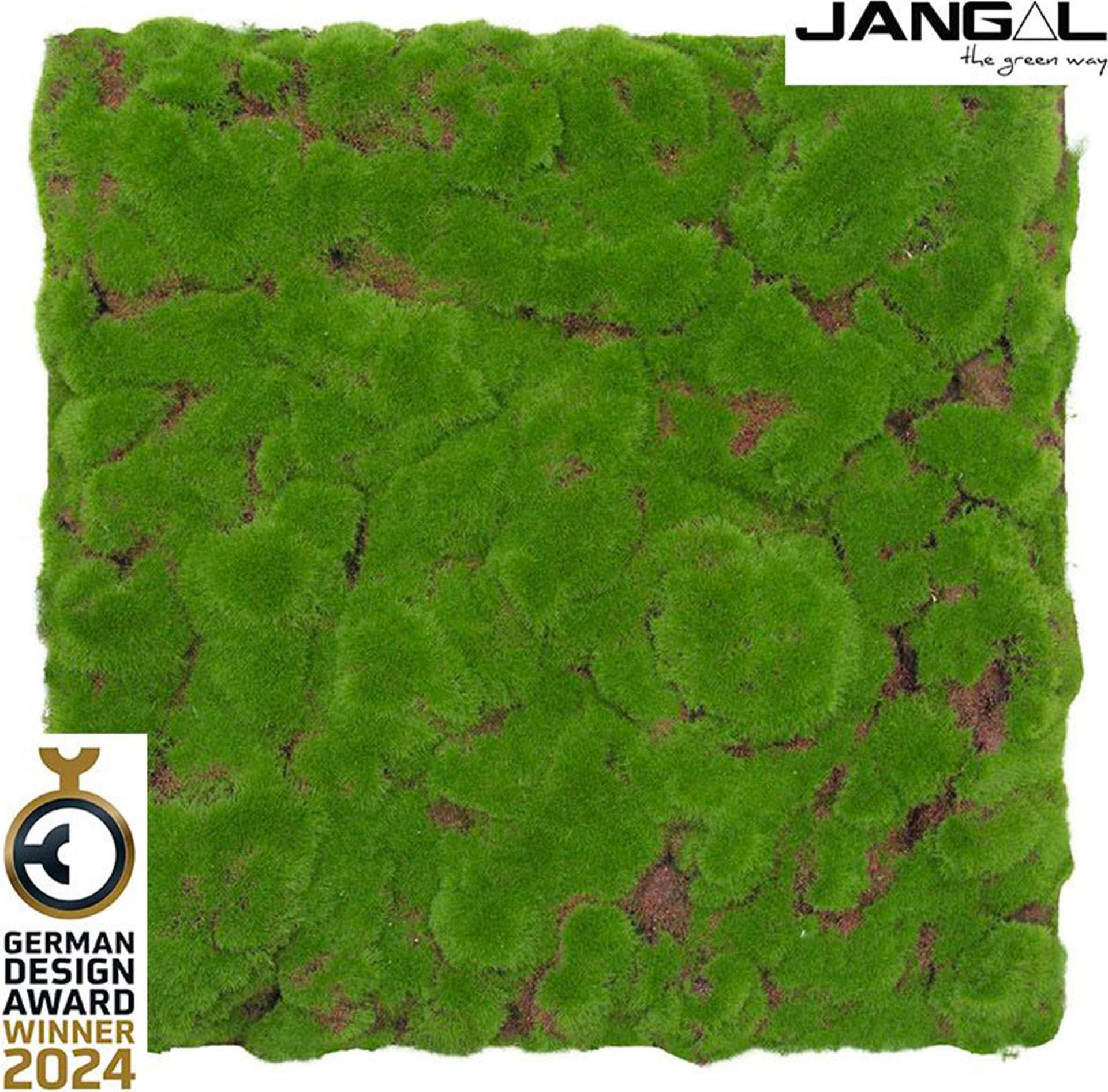 JANGAL Pannelli acustici Modulabili in FLORA sintetica ULTRAREALISTICA 52x52cm mod. FOREST GREEN BULK - Eternal Parquet