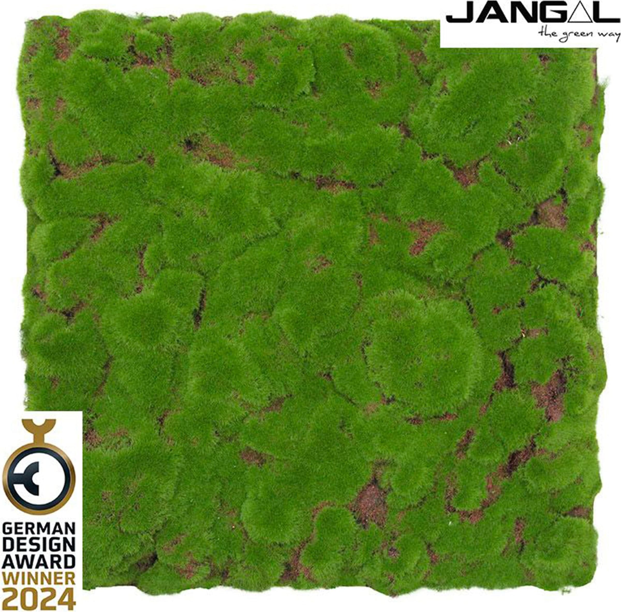 JANGAL Pannelli acustici Modulabili in FLORA sintetica ULTRAREALISTICA 52x52cm mod. FOREST GREEN BULK - Eternal Parquet