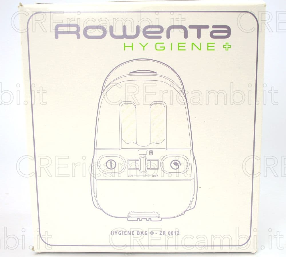 Sacchetti Hygiene x4 e Filtro Motore per Hygiene+ RO6021, RO6031, RO6037 – Rowenta – bianco