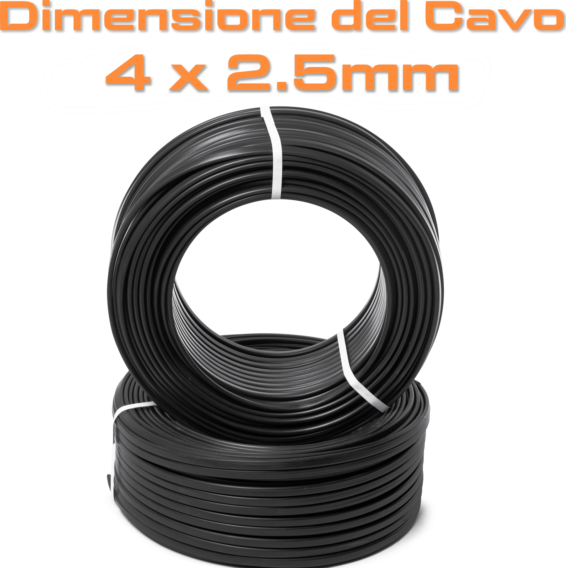 PROLUNGA ELETTRICA TRIFASE 4 POLI INDUSTRIALE PROFESSIONALE DA 30 METRI - CAVO IN NEOPRENE 4G2.5 - 5