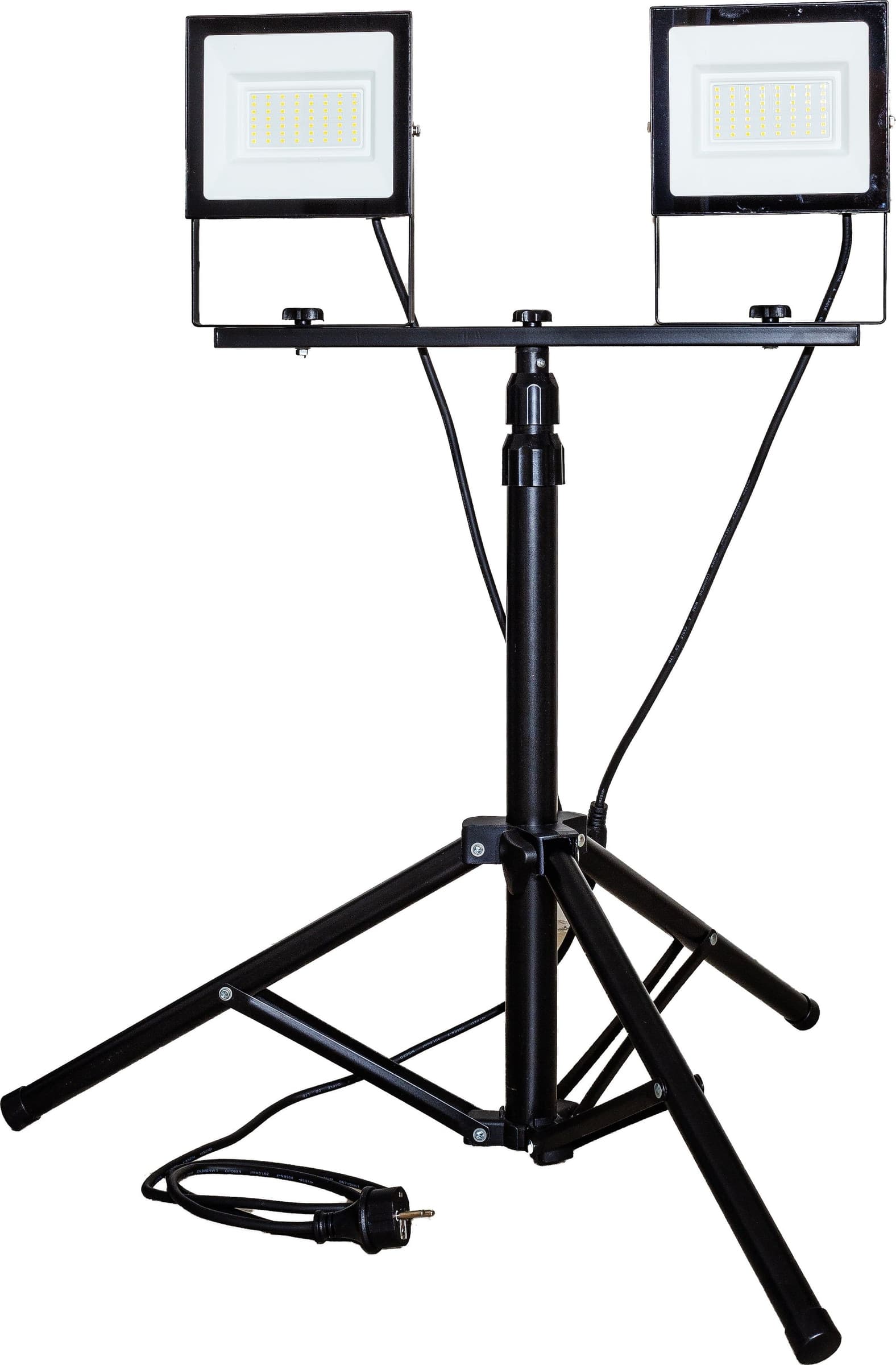 KIT 2 PROIETTORI TERMINUS 50W CAD. 4000LM CAD. CABLIATI CON TREPIEDE - ElettroWatt.eu