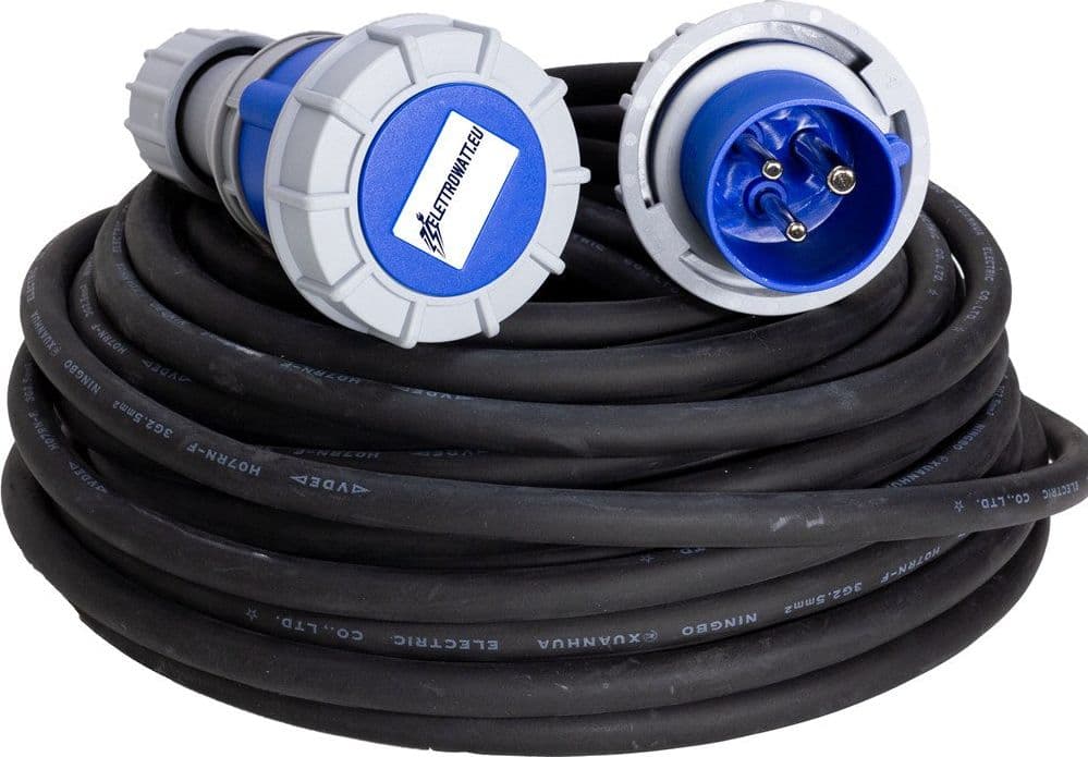 PROLUNGA 2P+T 16A 230V IP67 20MT 3GX2,5