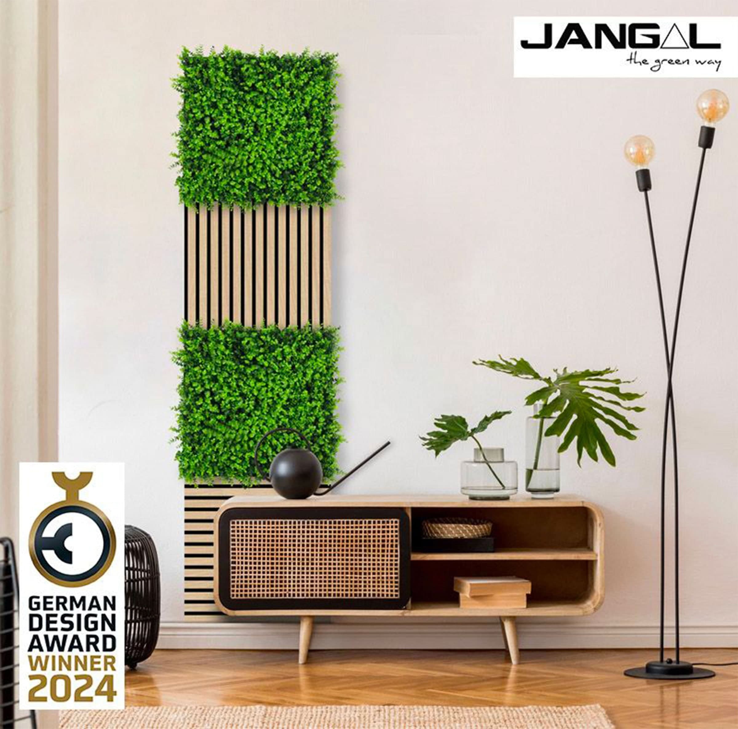 JANGAL Pannelli acustici Modulabili in FLORA sintetica ULTRAREALISTICA 52x52cm mod. MIXED BUXUS - Eternal Parquet