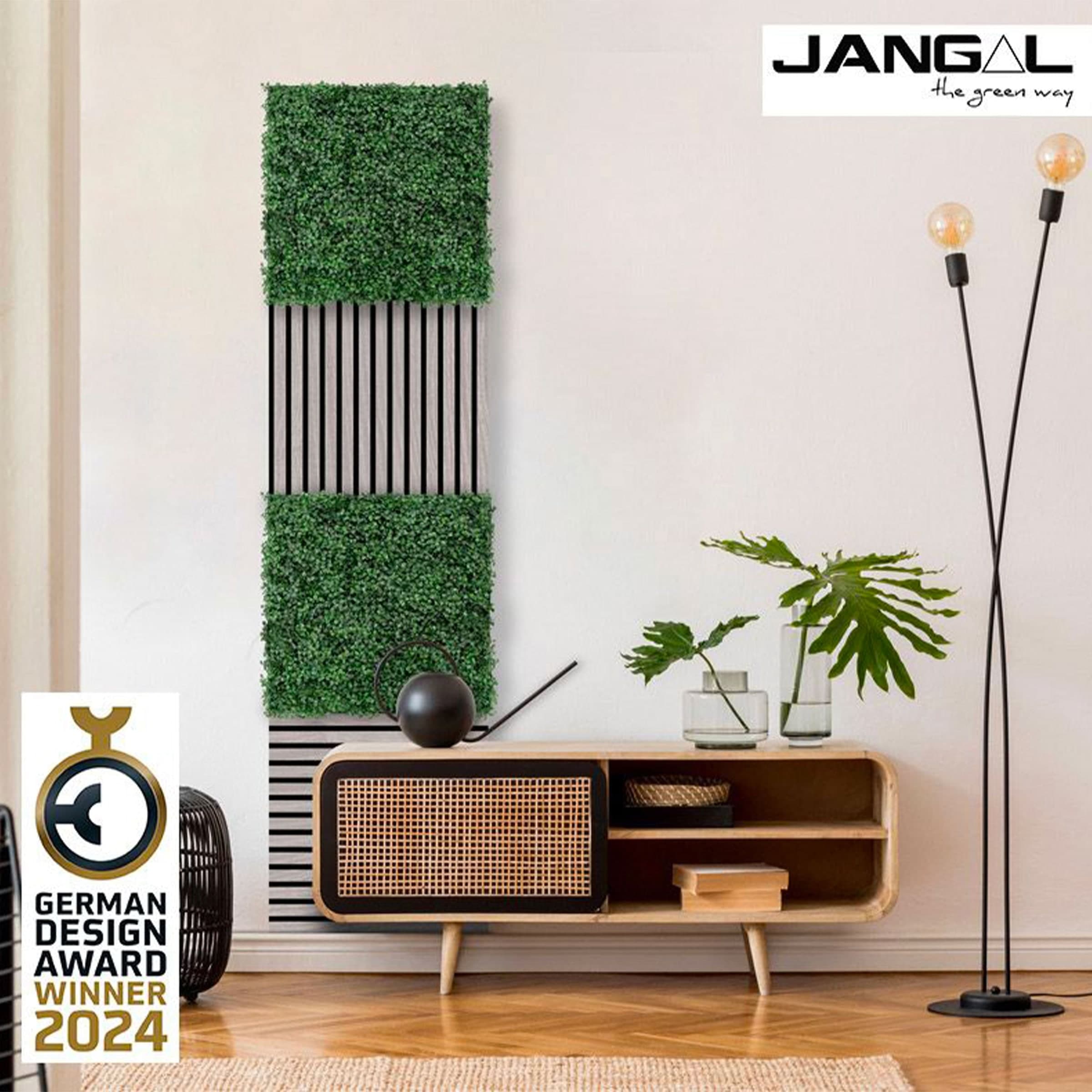 JANGAL Pannelli acustici Modulabili in FLORA sintetica ULTRAREALISTICA 52x52cm mod. DARK BUXUS - Eternal Parquet