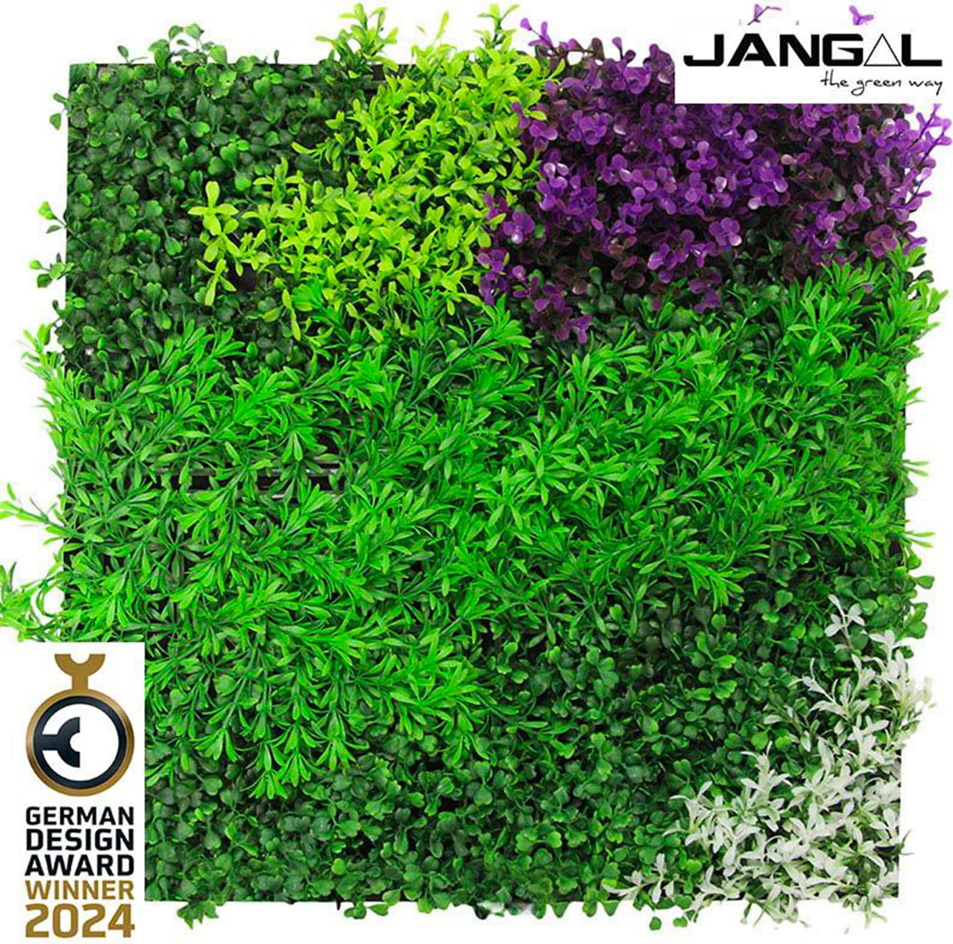 JANGAL Pannelli acustici Modulabili in FLORA sintetica ULTRAREALISTICA 52x52cm mod. VIOLET - Eternal Parquet