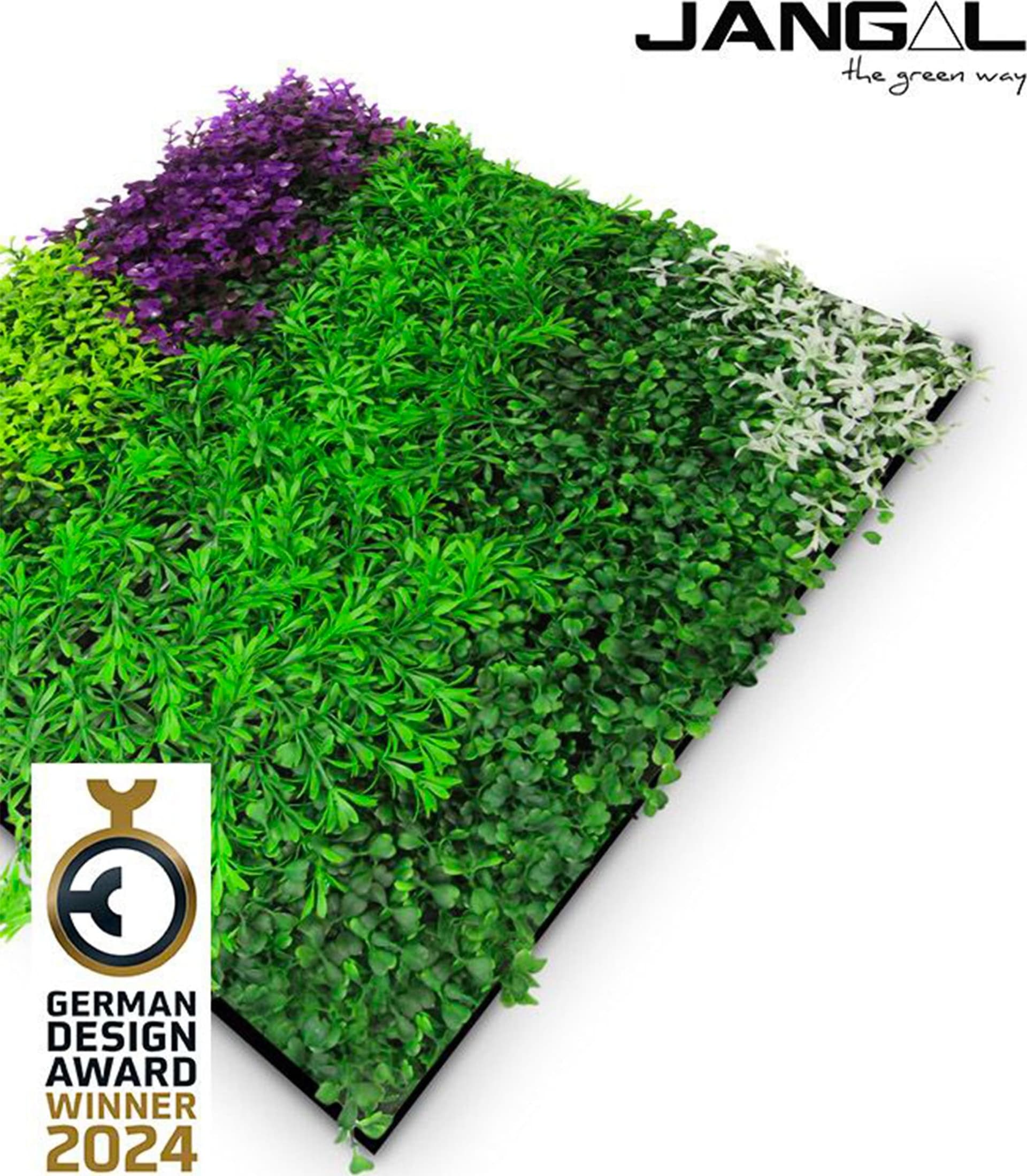 JANGAL Pannelli acustici Modulabili in FLORA sintetica ULTRAREALISTICA 52x52cm mod. VIOLET - Eternal Parquet