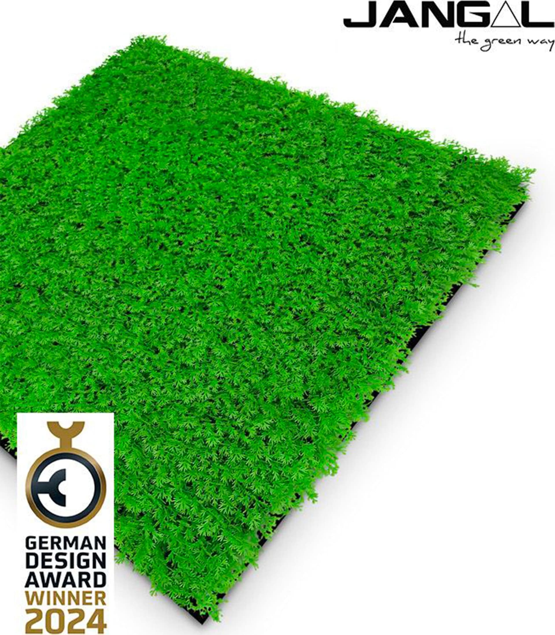 JANGAL Pannelli acustici Modulabili in FLORA sintetica ULTRAREALISTICA 52x52cm mod. BRIGHT GREEN - Eternal Parquet