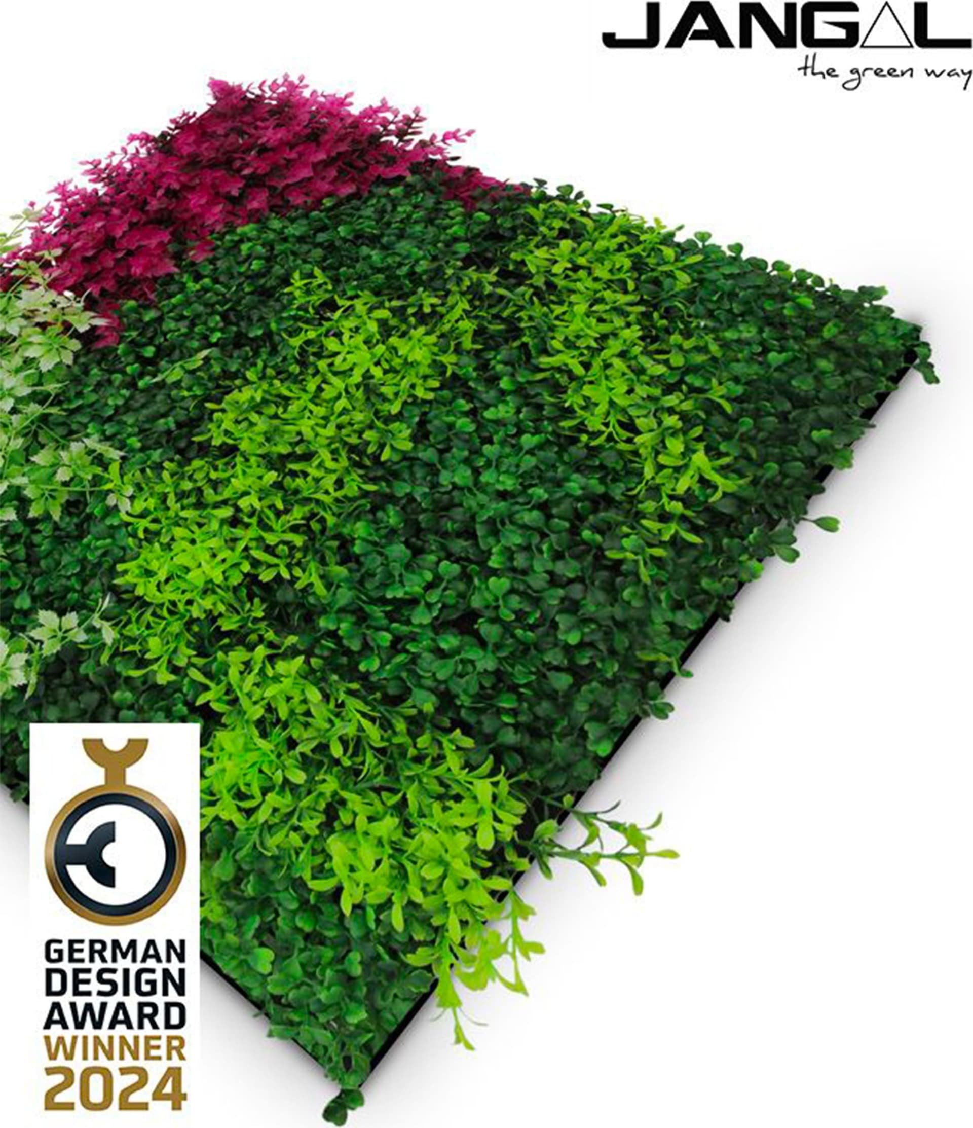 JANGAL Pannelli acustici Modulabili in FLORA sintetica ULTRAREALISTICA 52x52cm mod. PINK MIXED - Eternal Parquet