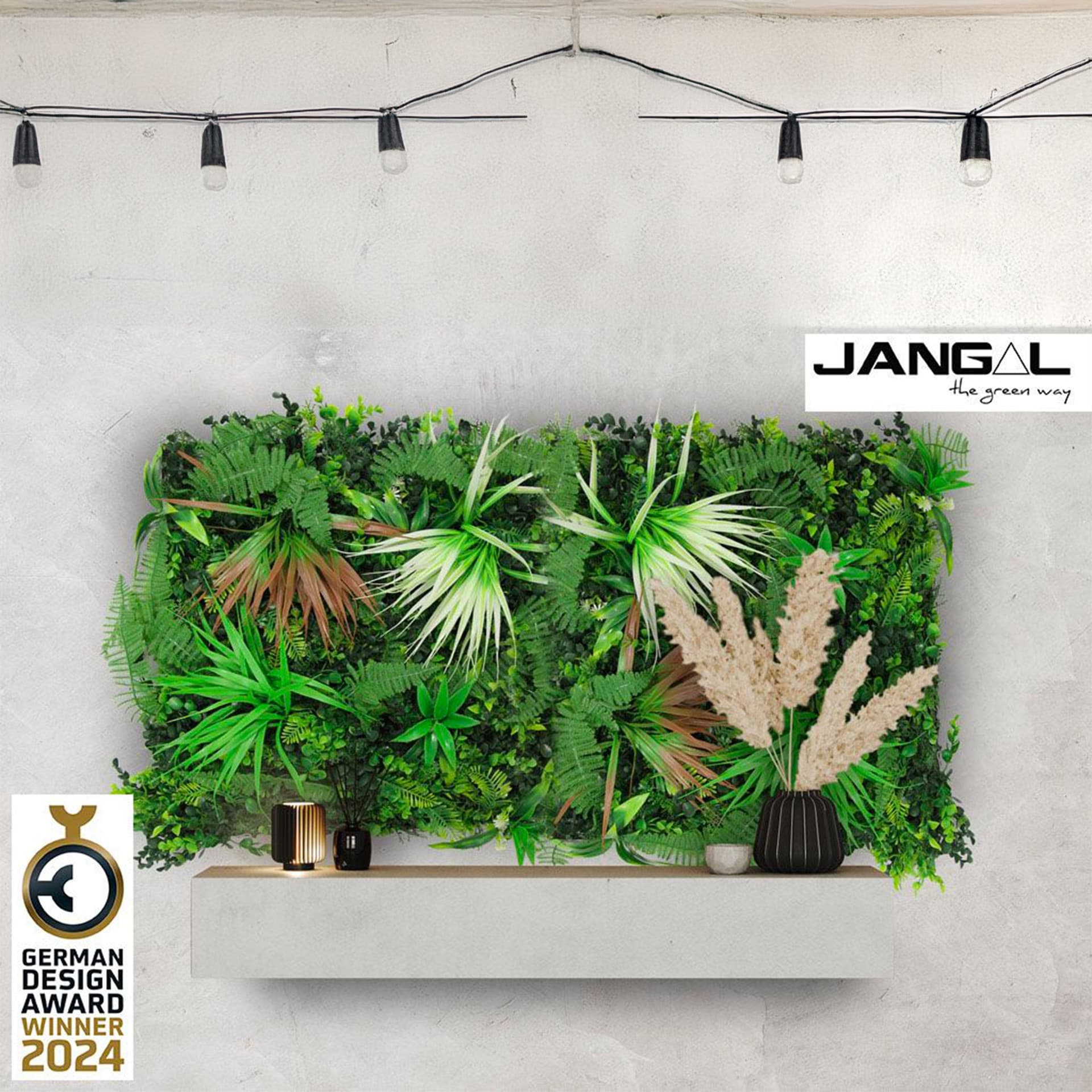 JANGAL Pannelli acustici Modulabili in FLORA sintetica ULTRAREALISTICA 52x52cm mod. EXOTIC - Eternal Parquet