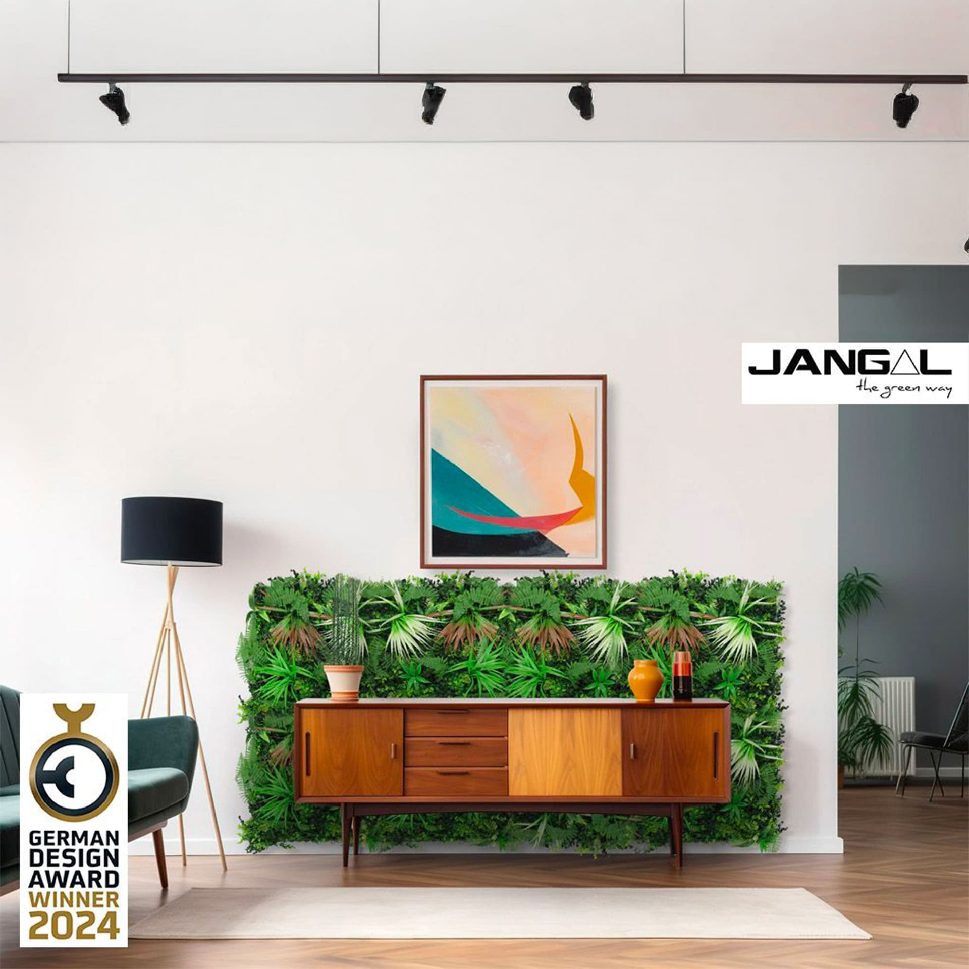 JANGAL Pannelli acustici Modulabili in FLORA sintetica ULTRAREALISTICA 52x52cm mod. EXOTIC - Eternal Parquet