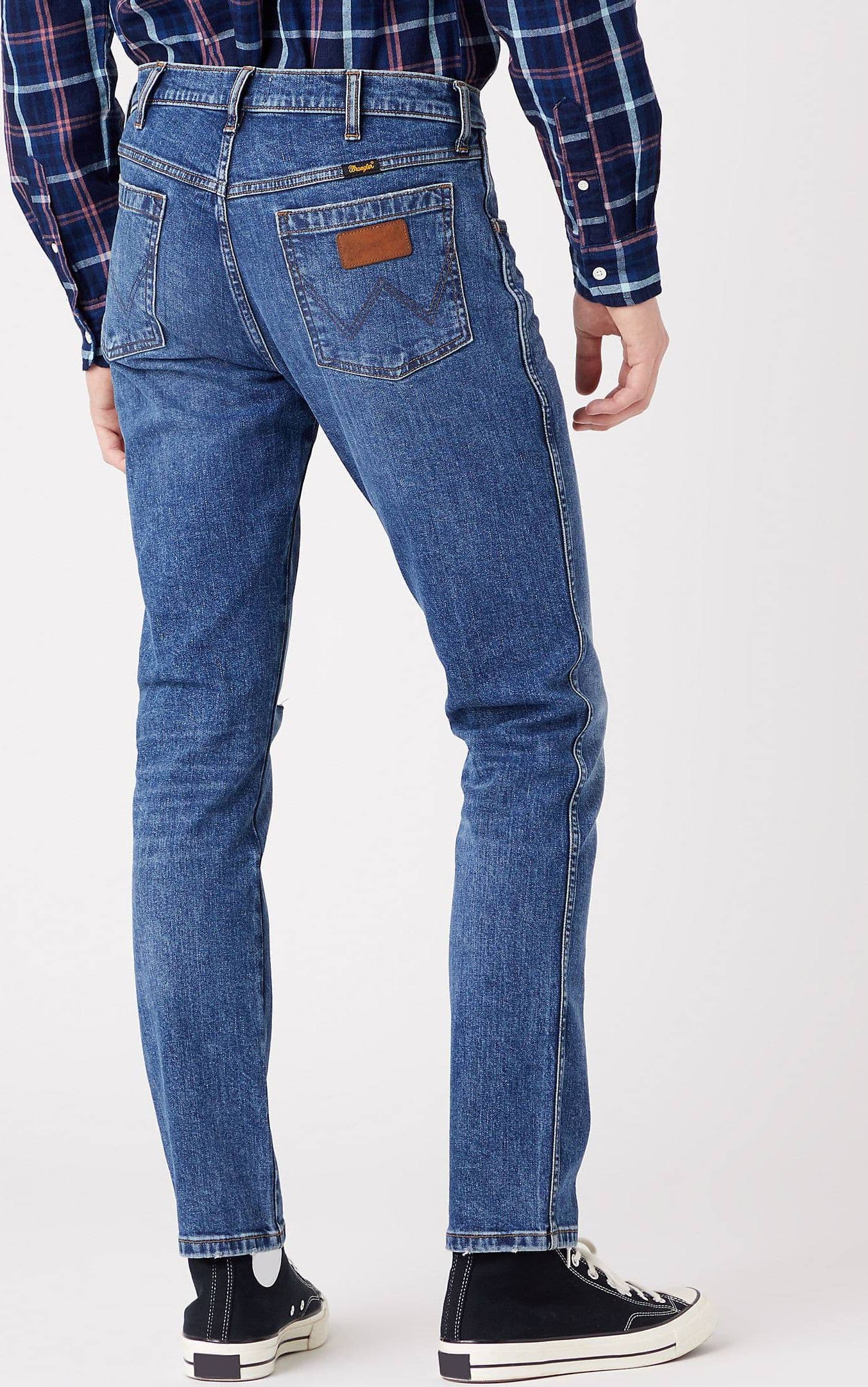 Wrangler jeans Larston Dark Indigo Jeans Wrangler