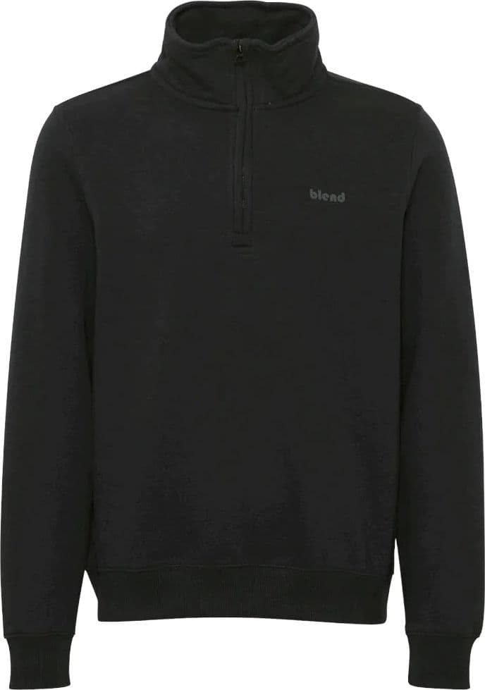 Blend felpa nera mezza zip 20714493 – S, Nero – giacca