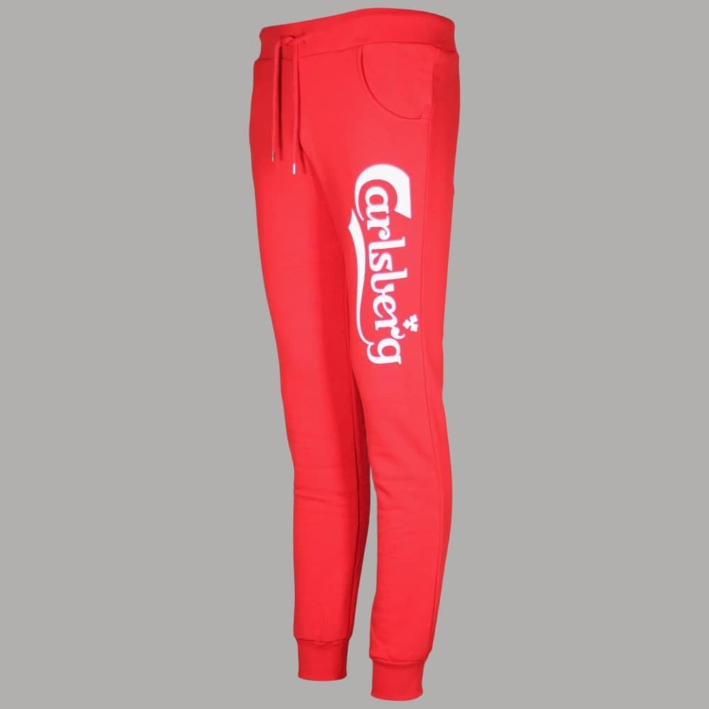 Carlsberg pantalone tuta rossa stampa bianca Tute Carlsberg