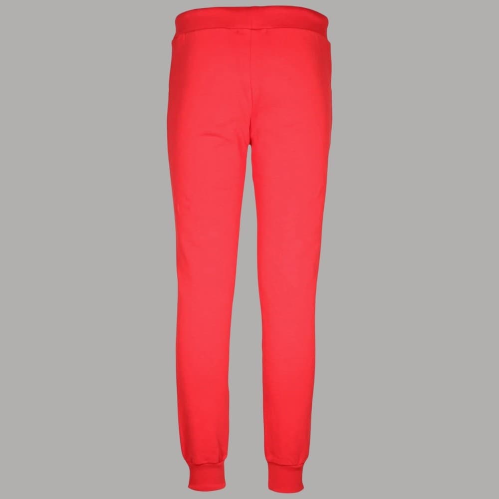 Carlsberg pantalone tuta uomo felpato stretto con stampa bianca rosso - 3