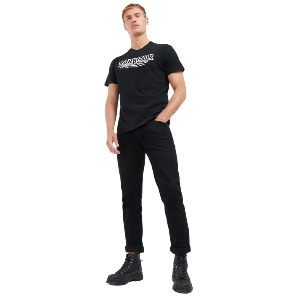 Barbour International T-shirt nera ROWLEY MTS1132 - 5