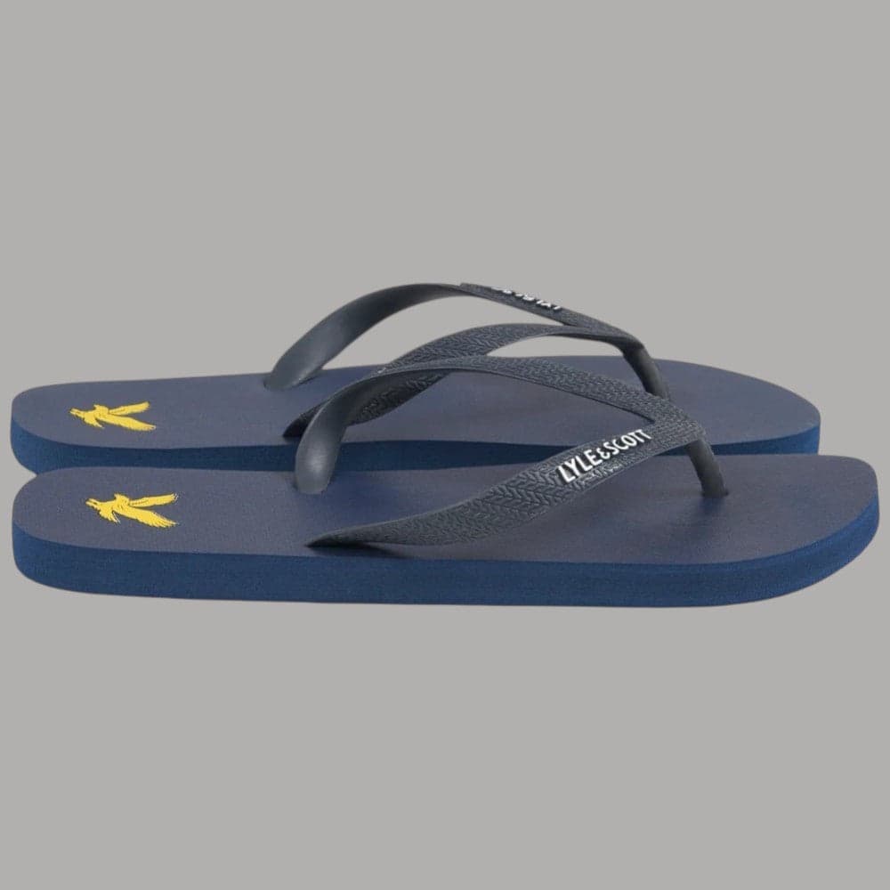 Lyle & Scott Infradito Uomo Leggeri Suola Gomma Logo Golden Eagle - 5
