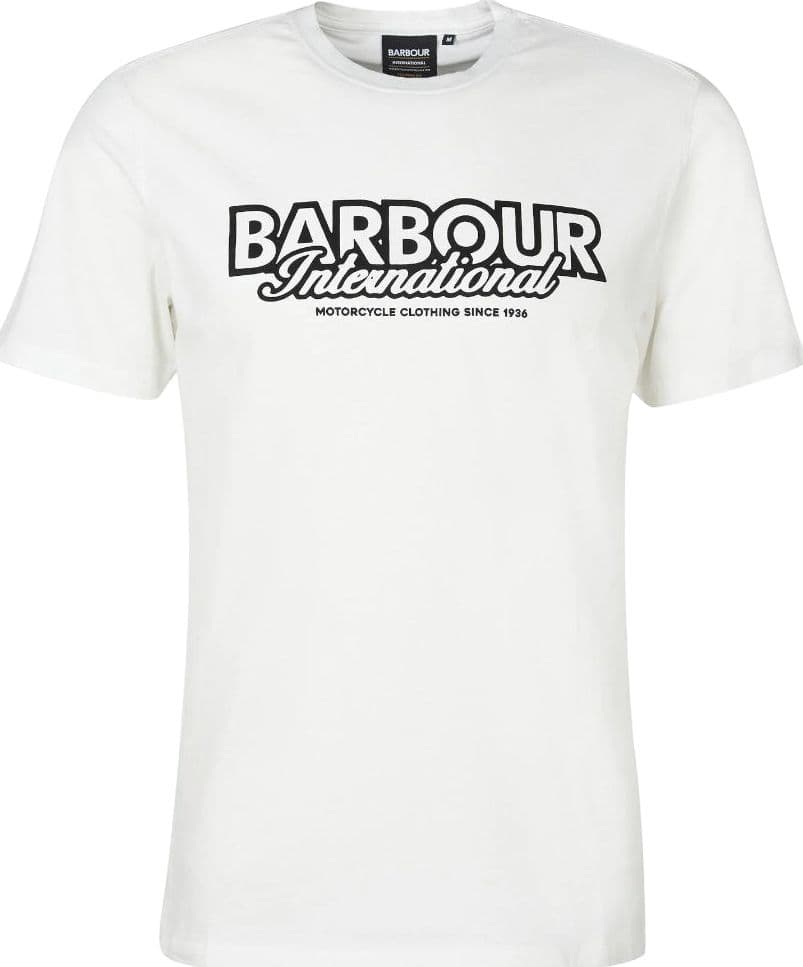 Barbour International T-shirt bianca ROWLEY MTS1132 – Bianco – maglia