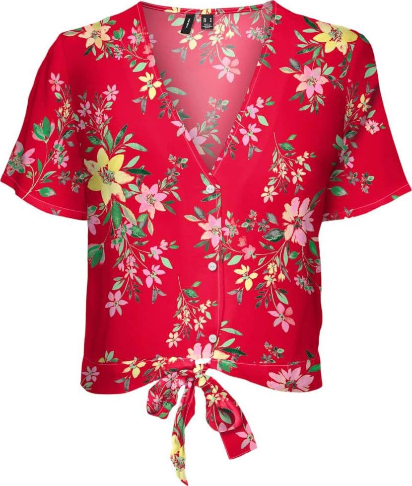 Vero Moda top rosso fiori 10286799 - 2