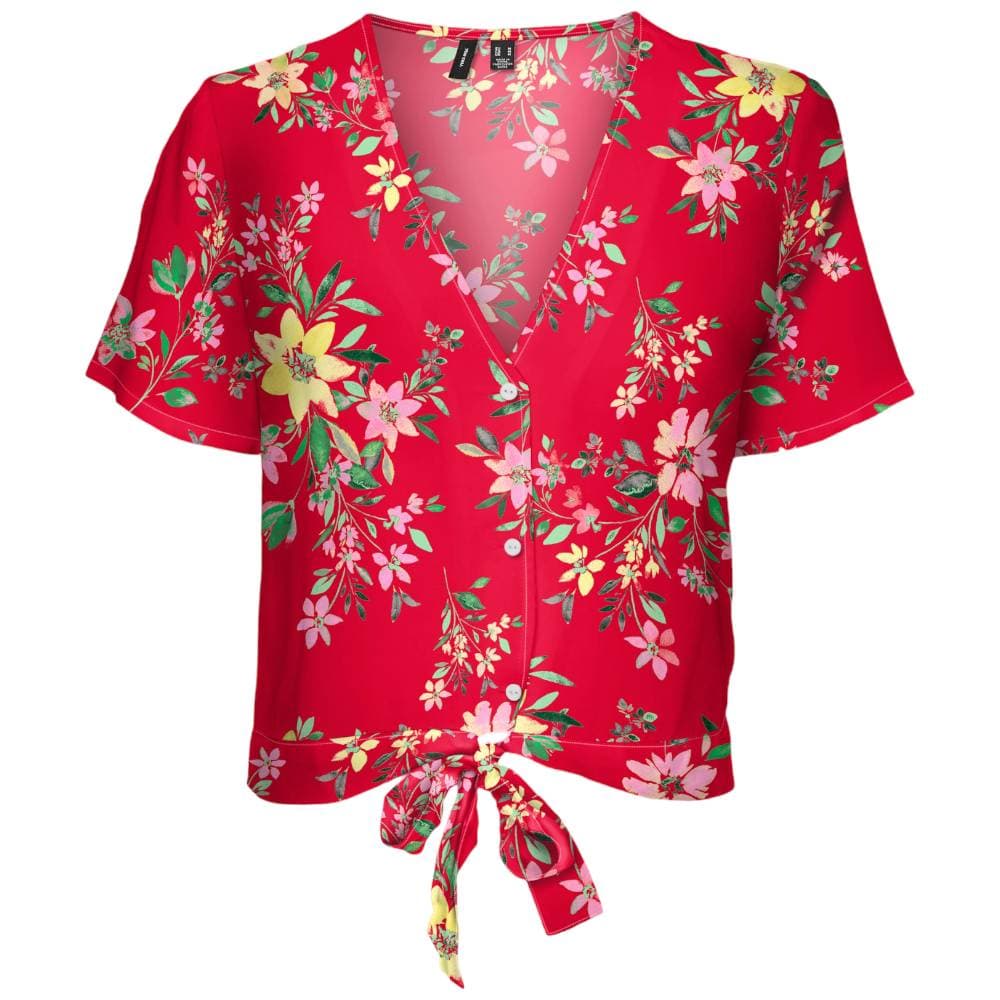 Vero Moda top rosso fiori 10286799 - 2
