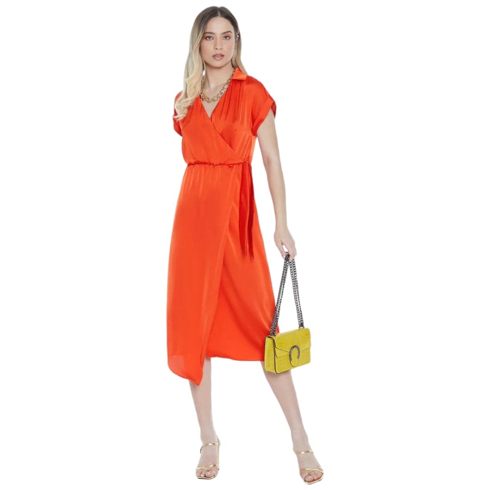 Relish vestito lungo arancio Yuka - 5