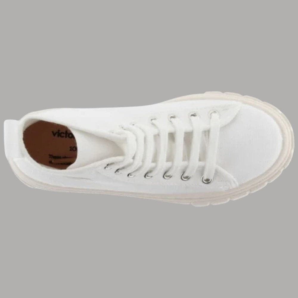 Victoria scarpe alte in tela bianca Abril Sneakers Victoria
