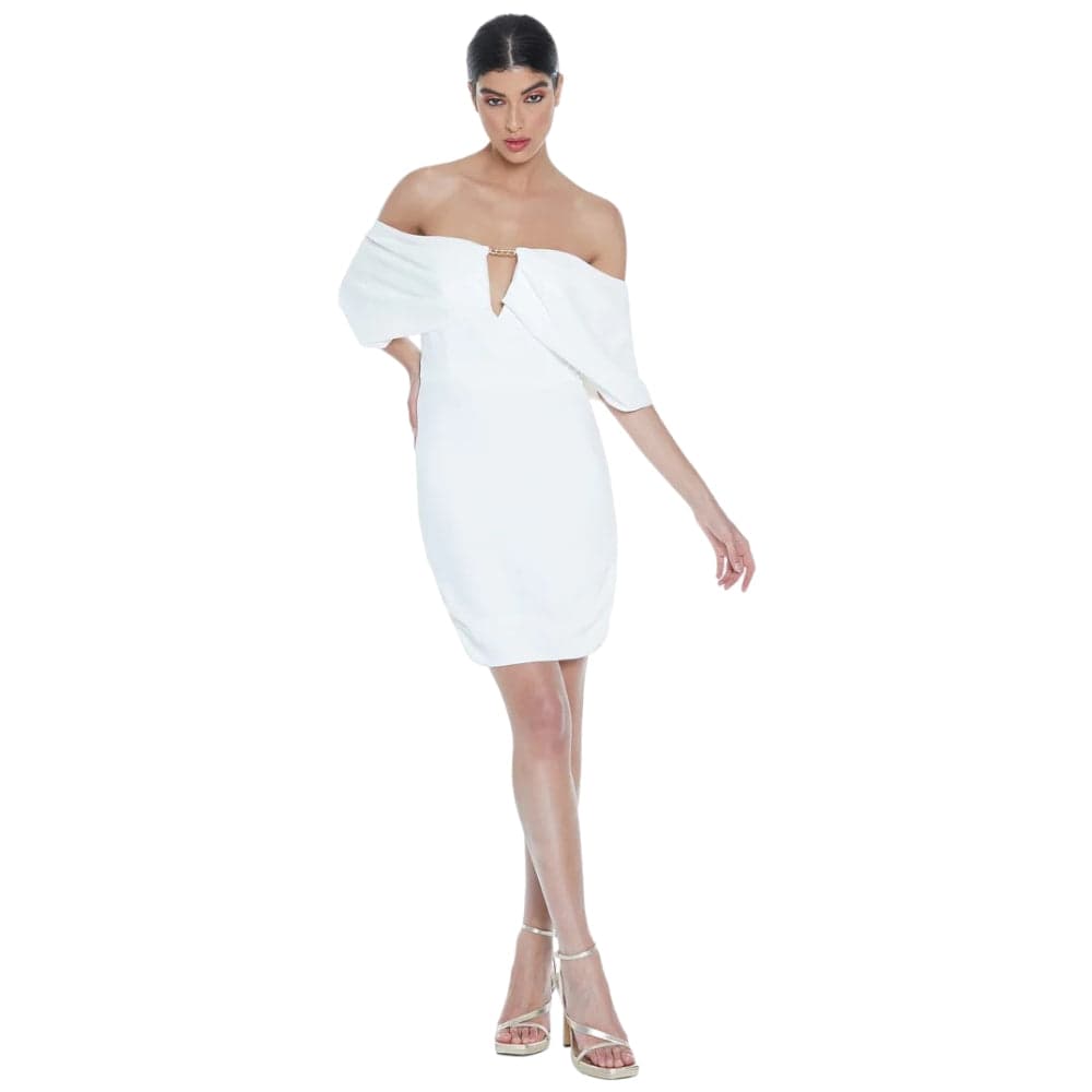 Relish abito corto bianco Fawaris – IT40 – tessuto