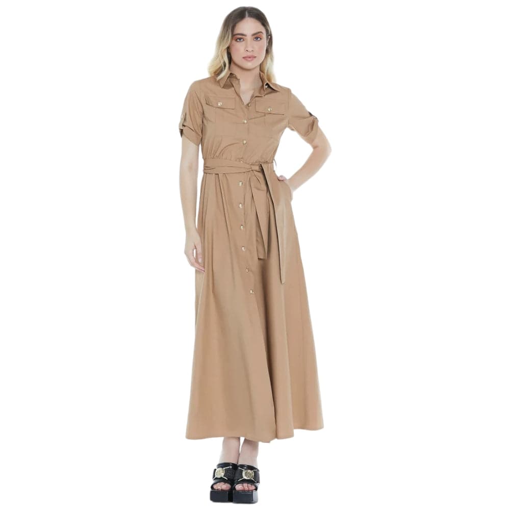 Relish vestito lungo Yaeko RDP2309033033 – IT40, Caramello – abito