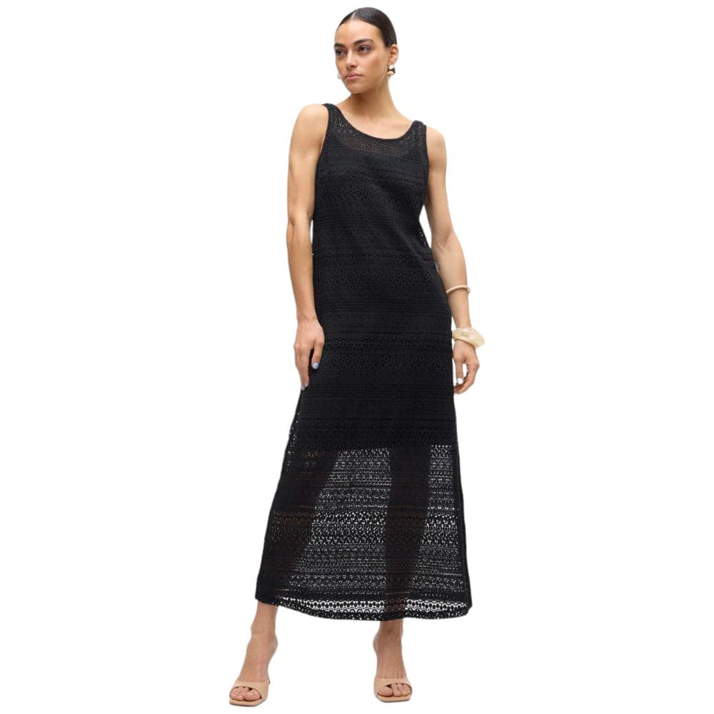 Vero Moda vestito lungo nero Honey Lace 10309293 - 7