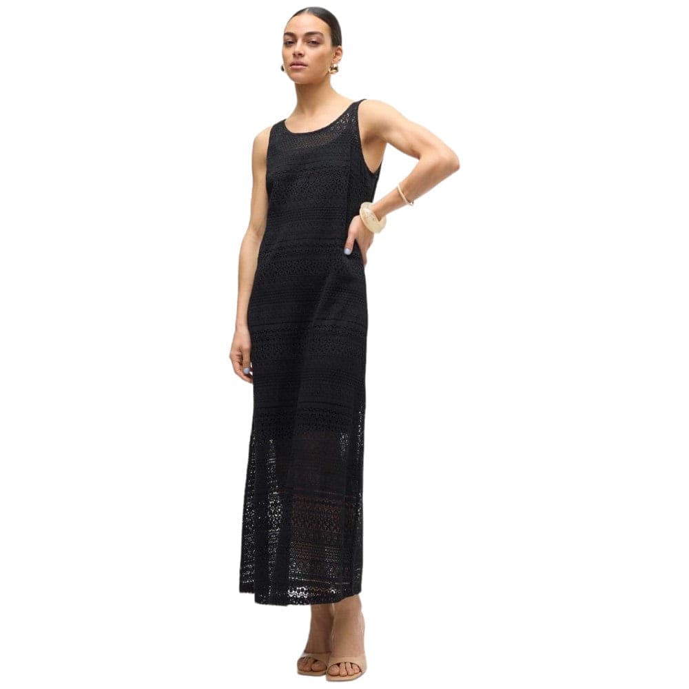 Vero Moda vestito lungo nero Honey Lace 10309293 Vestiti Vero Moda