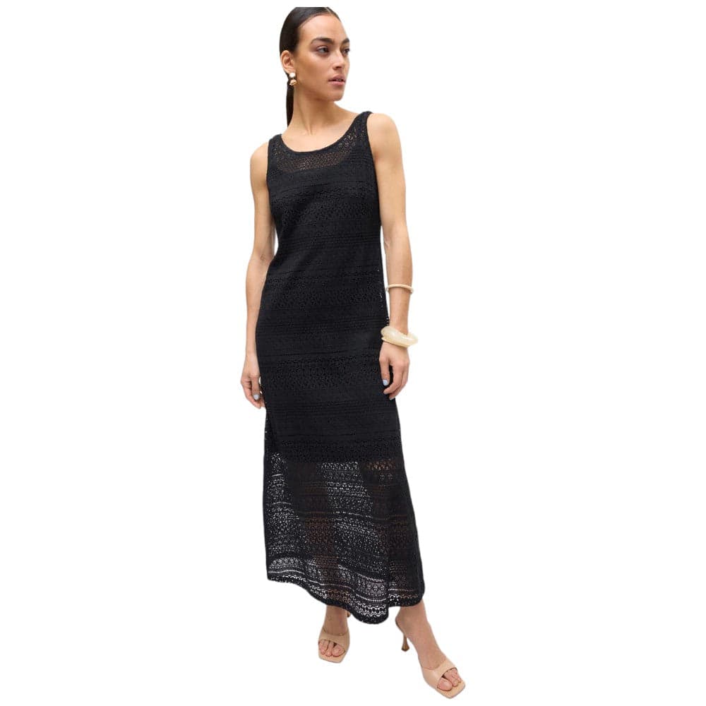 Vero Moda vestito lungo nero Honey Lace 10309293 Vestiti Vero Moda