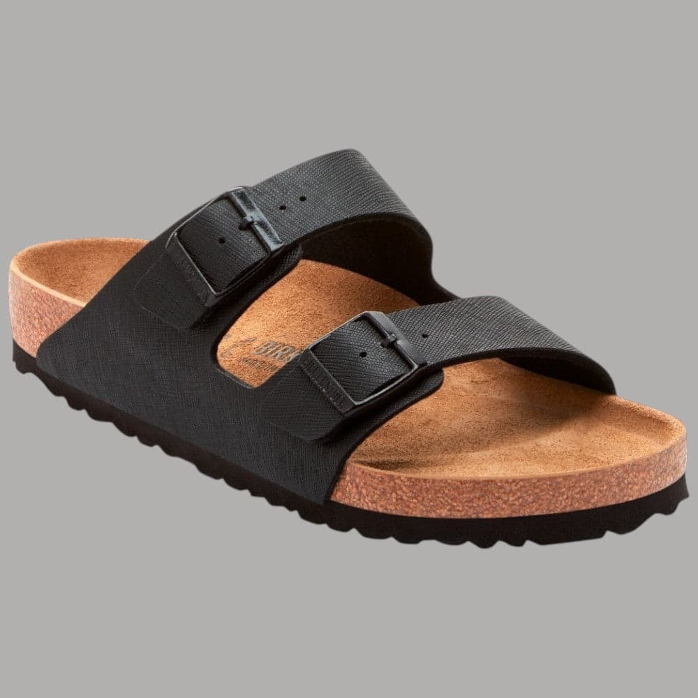 Birkenstock ciabatte Arizona nero saffiano 1026425 Ciabatte Birkenstock