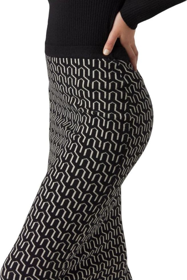 Vero Moda gonna nera bianca GOLDNEEDLE 10290623 Gonne Vero Moda