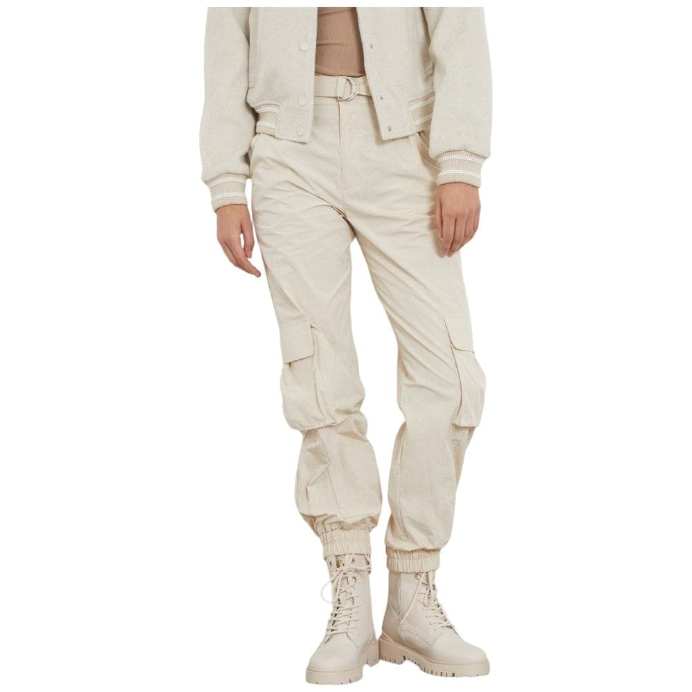 Guess pantalone cargo crema Kori W4RB18 WFVV0