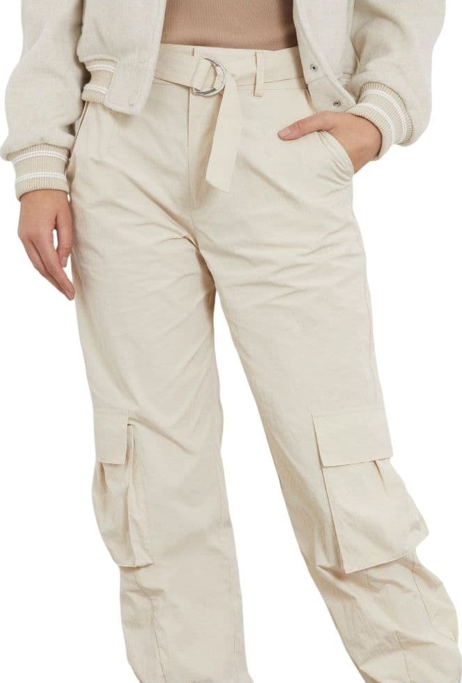 Guess pantalone cargo crema Kori W4RB18 WFVV0 Pantaloni Guess
