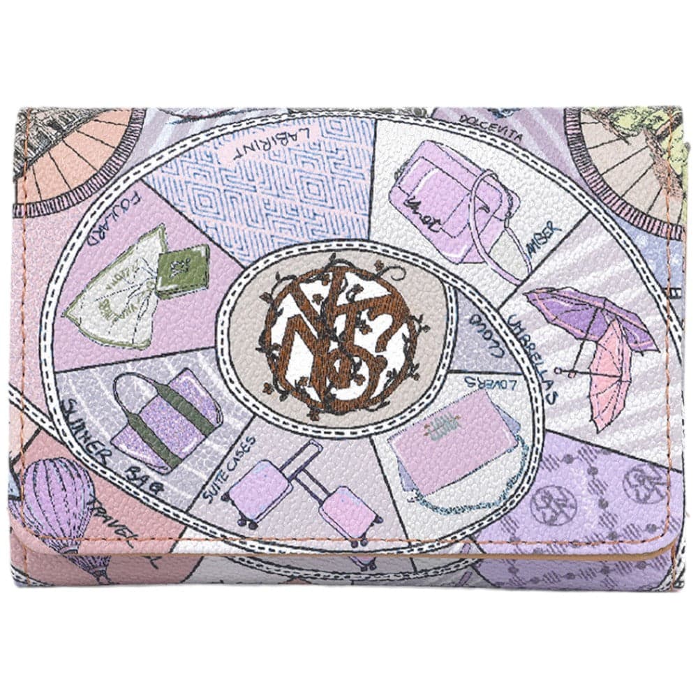 YNot portafoglio medio donna Fashion'Opoly ecopelle pelle multifunzione lilla - 4