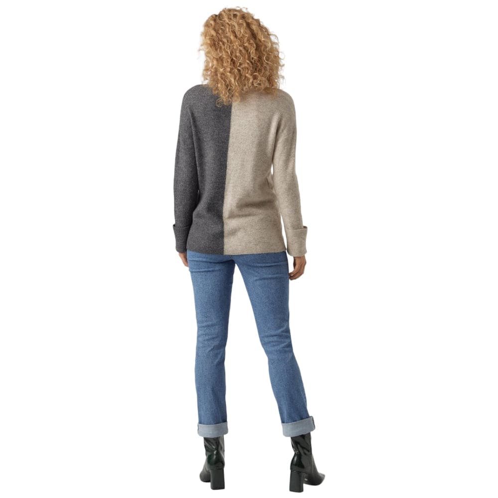 Vero-Moda-maglia-lunga-Lefile-beige-grigio