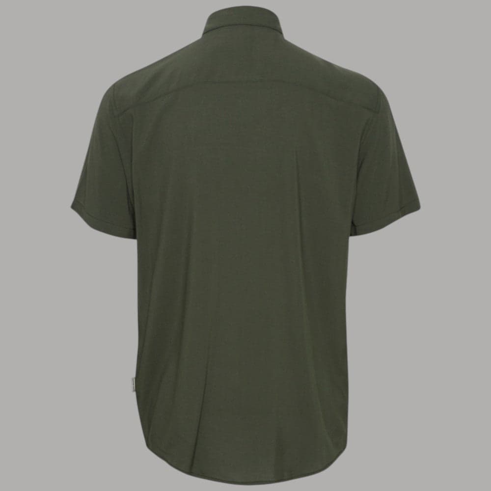 Camicia Maniche Corte Verde Uomo con Bottoni e Taschino - Prodotti di Classe
