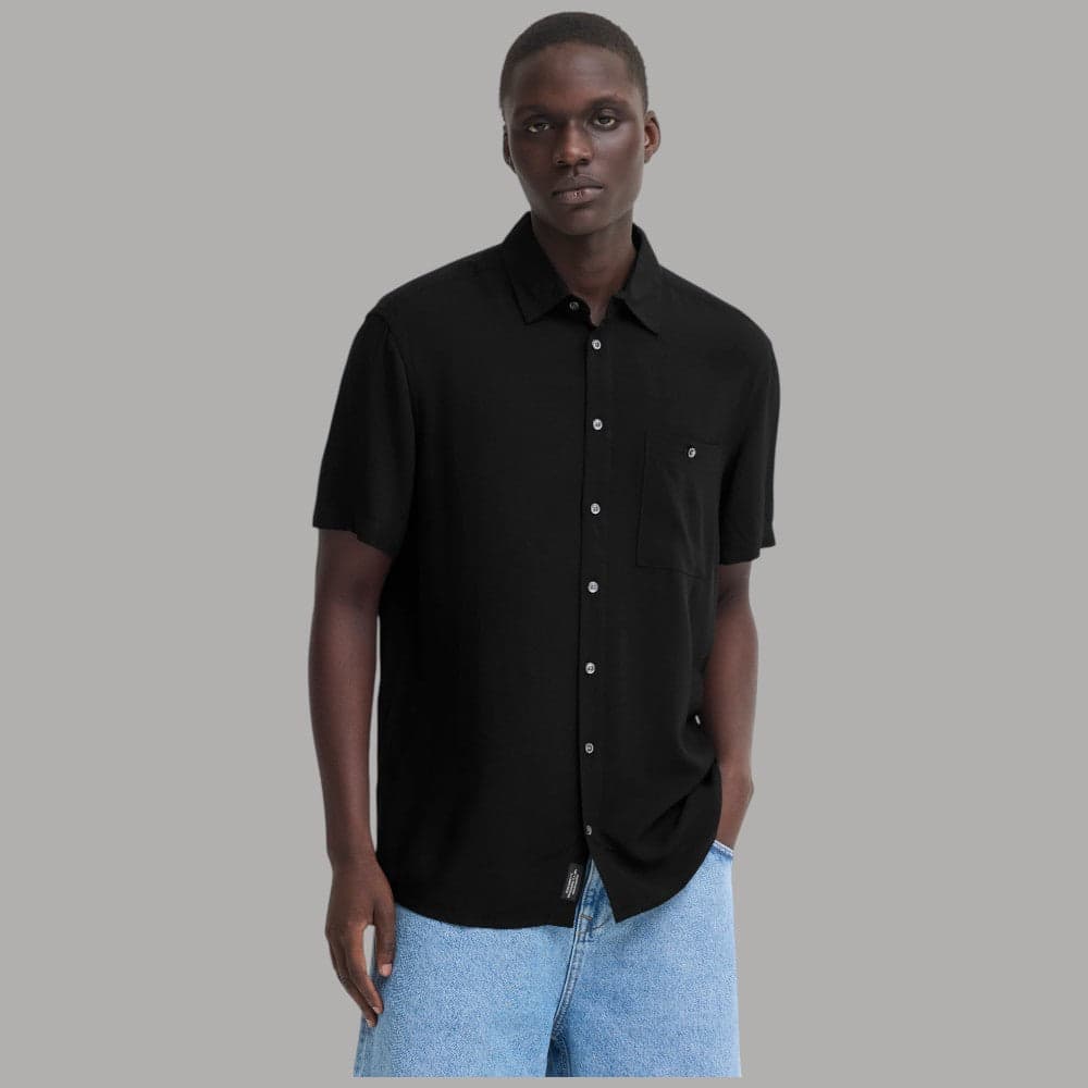 Camicia Maniche Corte Verde Uomo con Bottoni e Taschino - Prodotti di Classe