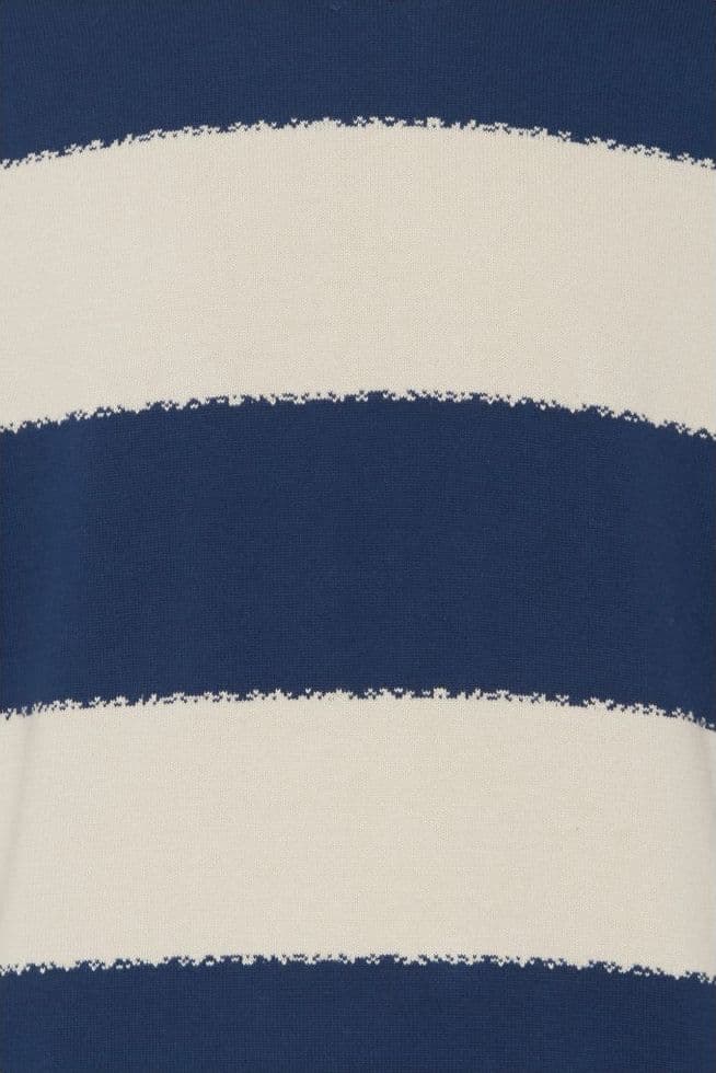 Blend pullover blu beige a righe larghe 20716402 Maglieria Blend