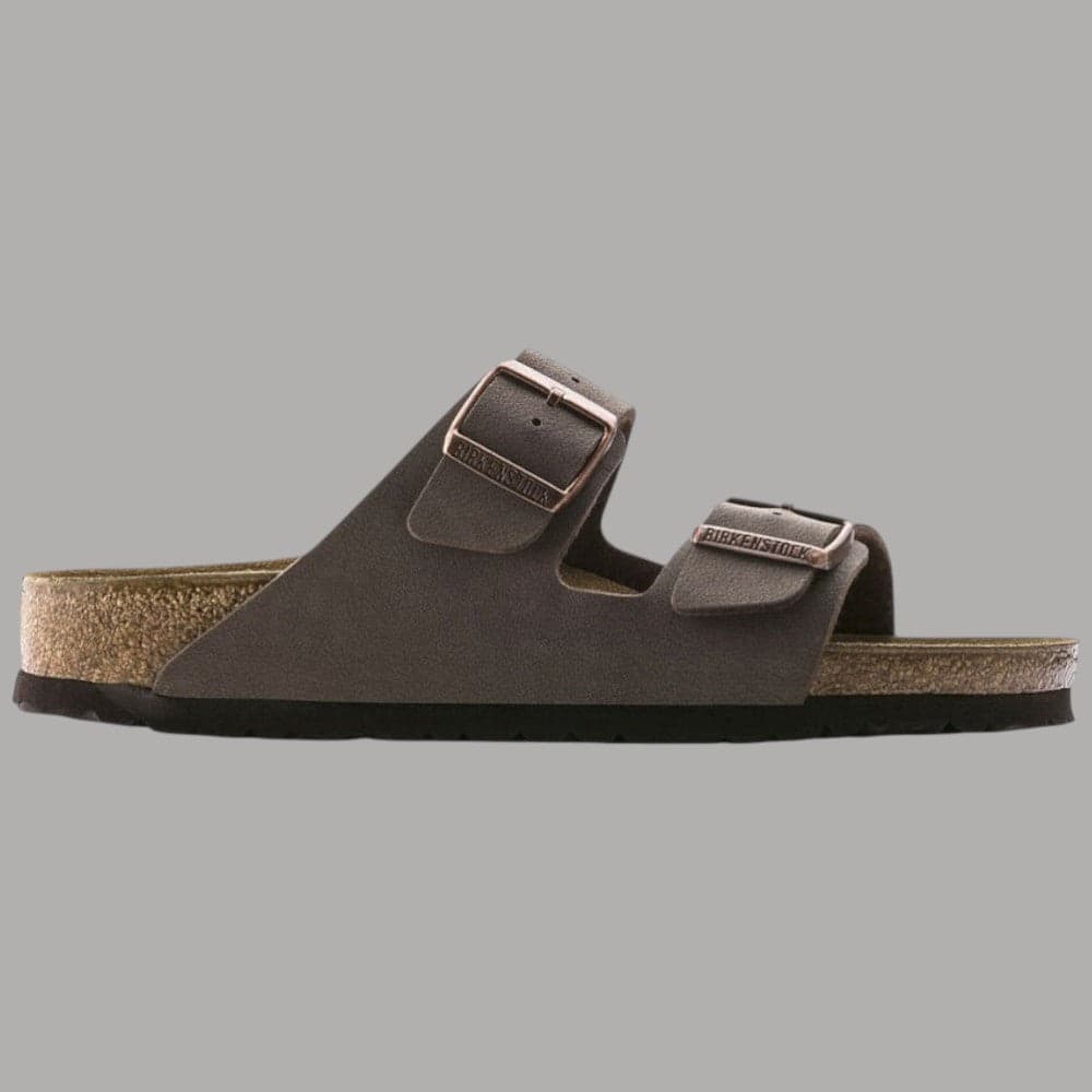 Birkenstock Ciabatte Arizona Mocca in Birko Flor Suola EVA Comfort Unisex – 36, Marrone – grigio