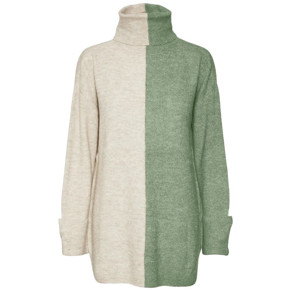 Vero Moda maglia lunga Lefile beige verde - 6