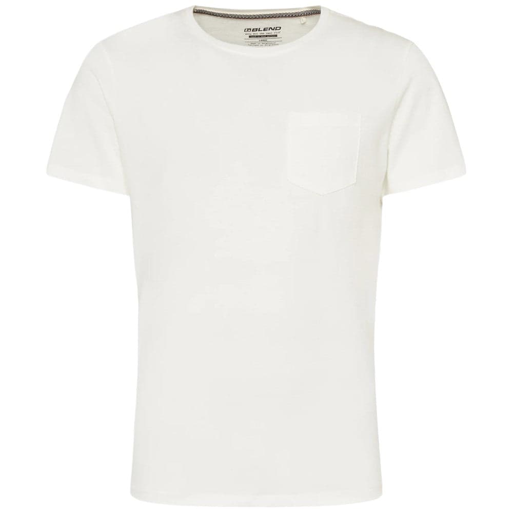 Blend t-shirt bianca con taschino 20716515 - 4