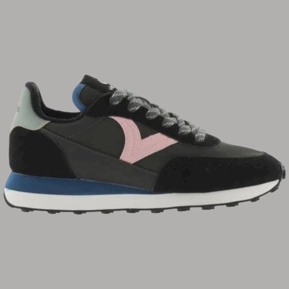 Victoria sneakers Astro da donna in nylon con suola antiscivolo nera – 36, Nero – rosa