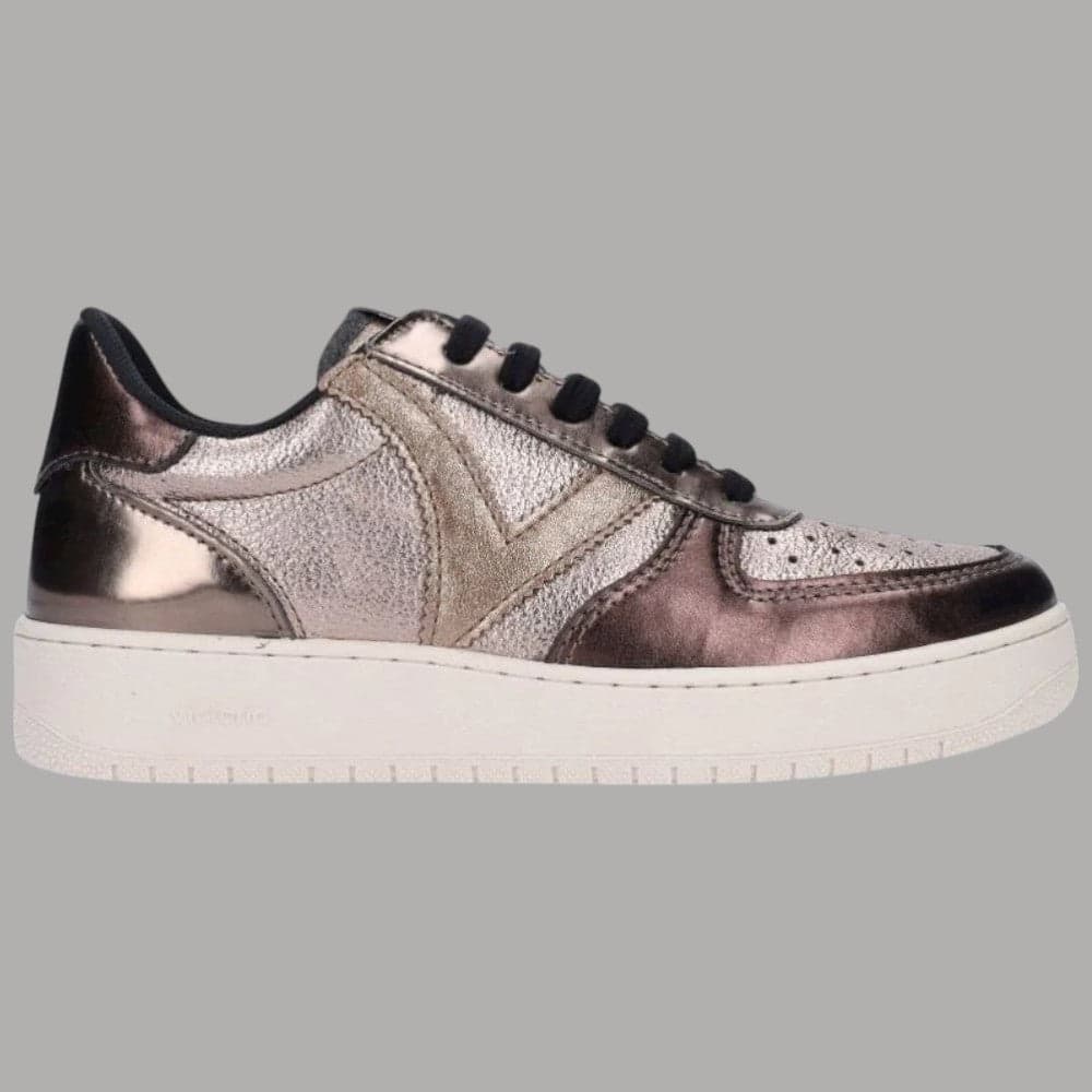 Victoria sneaker Madrid sneaker donna bronzo metallizzato similpelle suola vegetale – 36 – scarpe