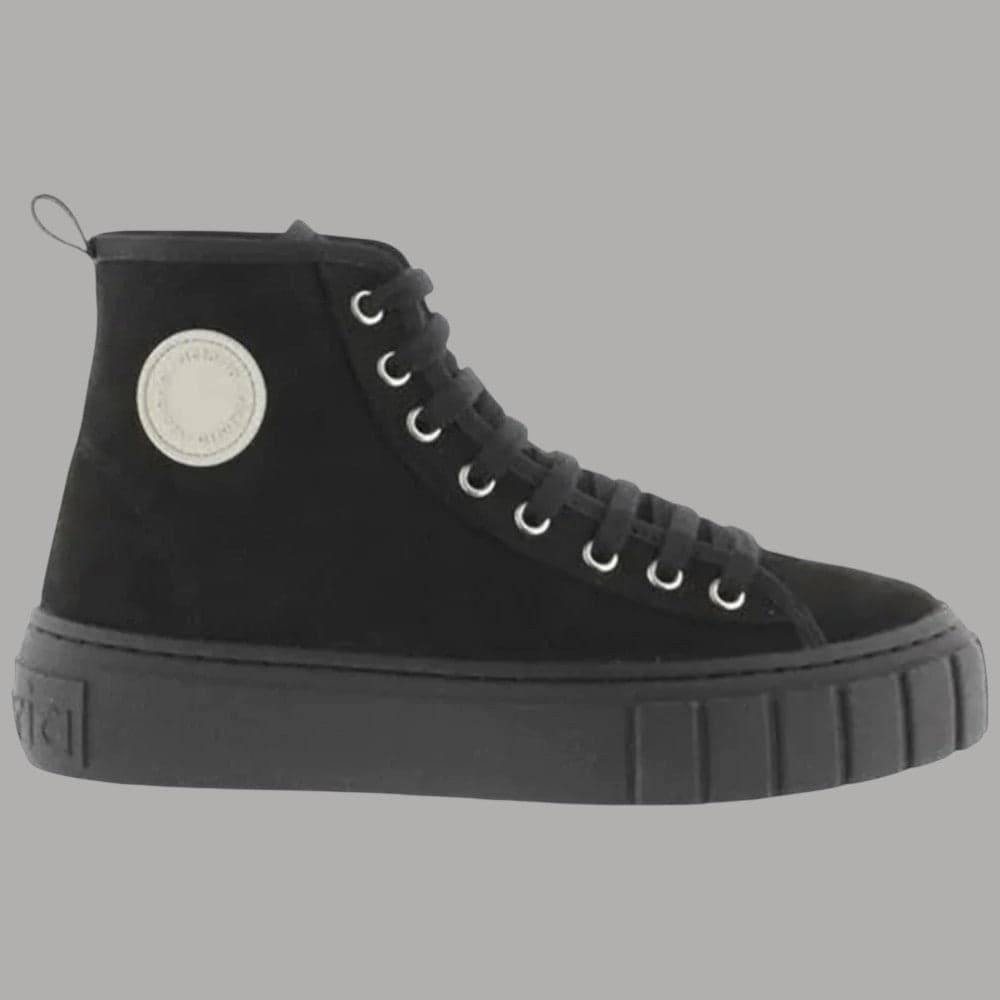 Victoria Scarpe Alte Abril 1270106 Tessuto Scamosciato Suola Gomma Naturale – 36, Nero – minimalista