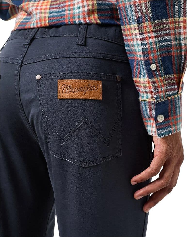 Wrangler pantalone dark navy Lartston  slim tapered 112350798 - 5