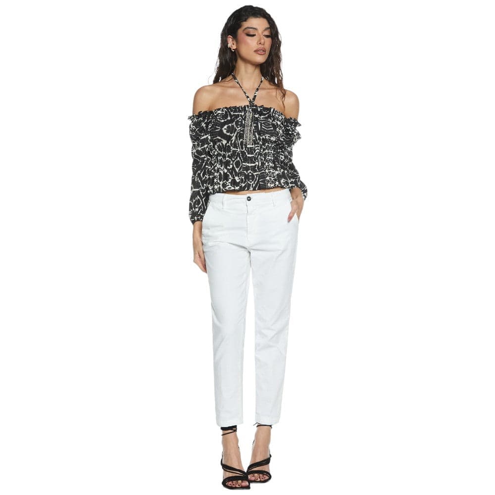 Relish pantalone chino bianco CAROL_1 Pantaloni Relish