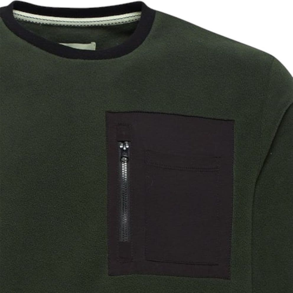 Blend felpa in pile verde 20715833 Felpe Blend