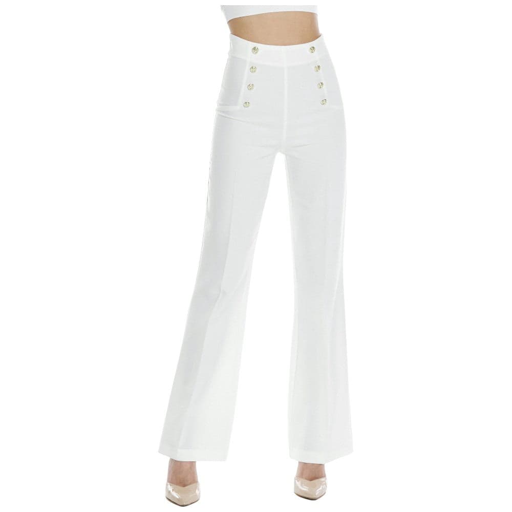 Relish pantalone bianco vita alta NYX RDP2407006062 – IT40 – pantaloni